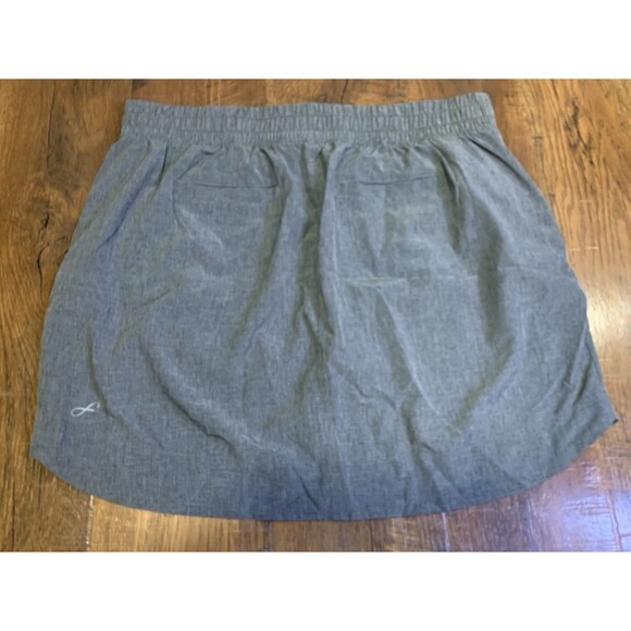 Freely size Large Women’s Gray Woven Zip Pocket Athletic Skort - Picture 5 of 6